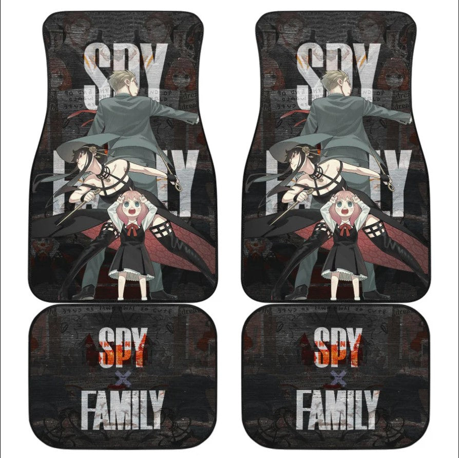Loid Yor Anya Forger Spy x Family Car Accessories Floor Mats Set