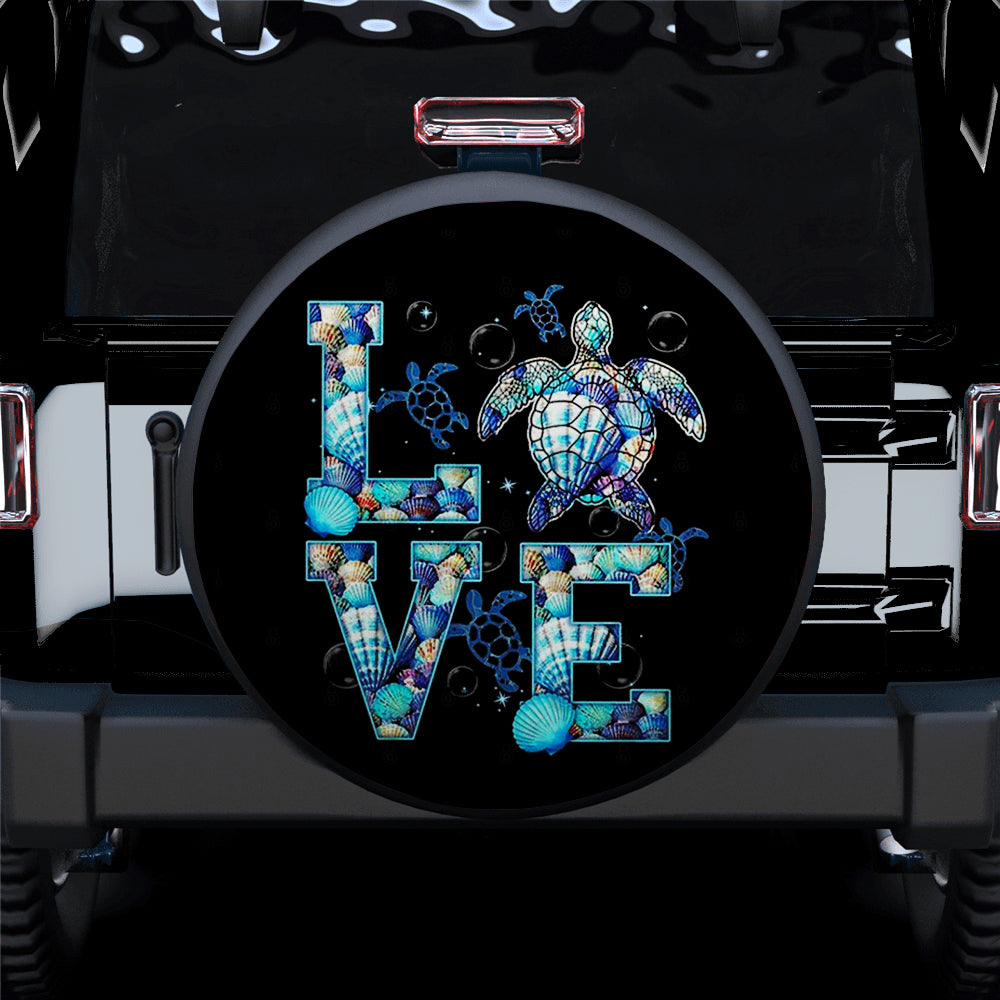 Love Ocean Turtle Gift for Campers - Jeep Car Spare Tire Cover