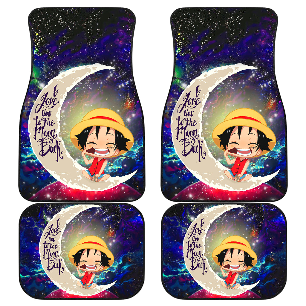 One Piece Luffy Love You To The Moon Galaxy Car Mats