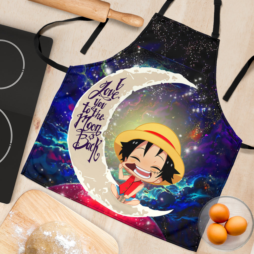 Luffy One Piece Custom Apron Gift for Cooking Lovers, Galaxy Theme