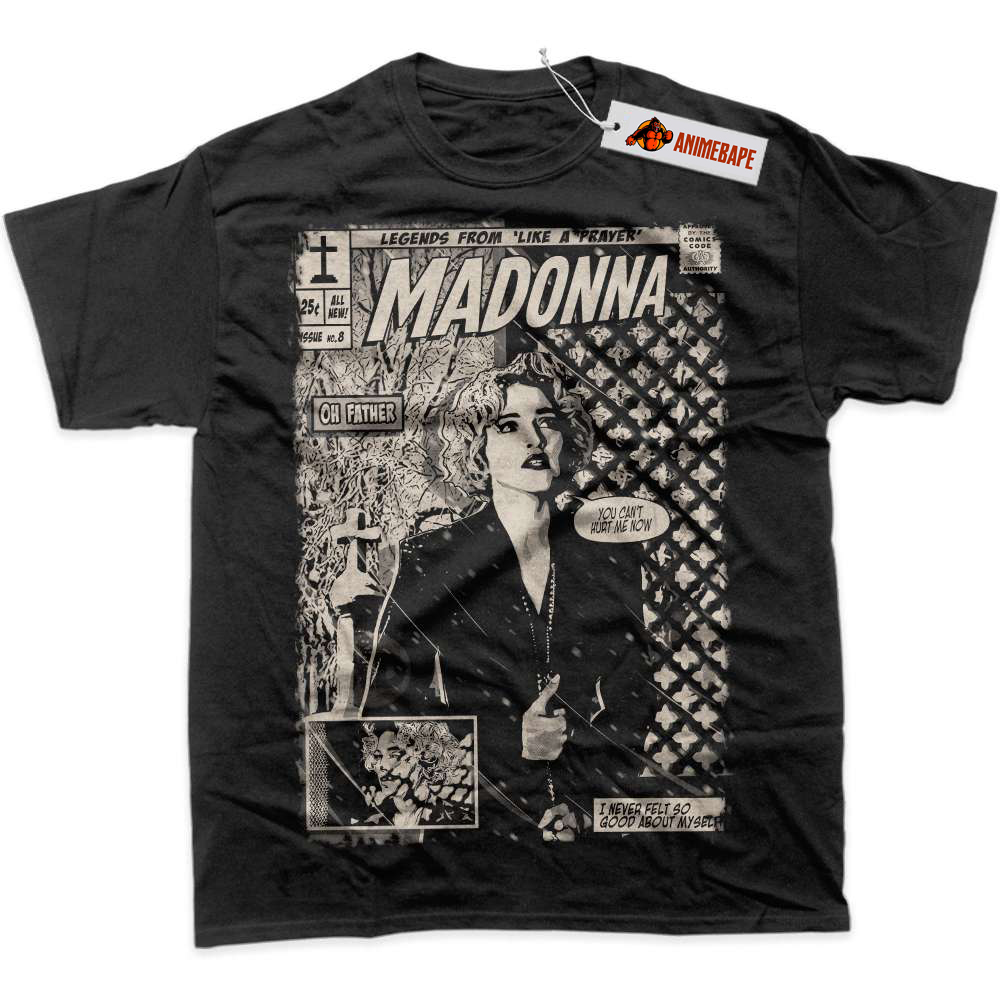Madonna Graphic T-Shirt for Fans - Stylish Singer Apparel