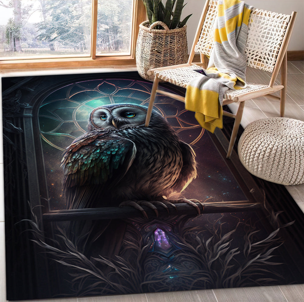 Magic Owl Carpet Rug for Home Room Decor - Cozy Floor Accent