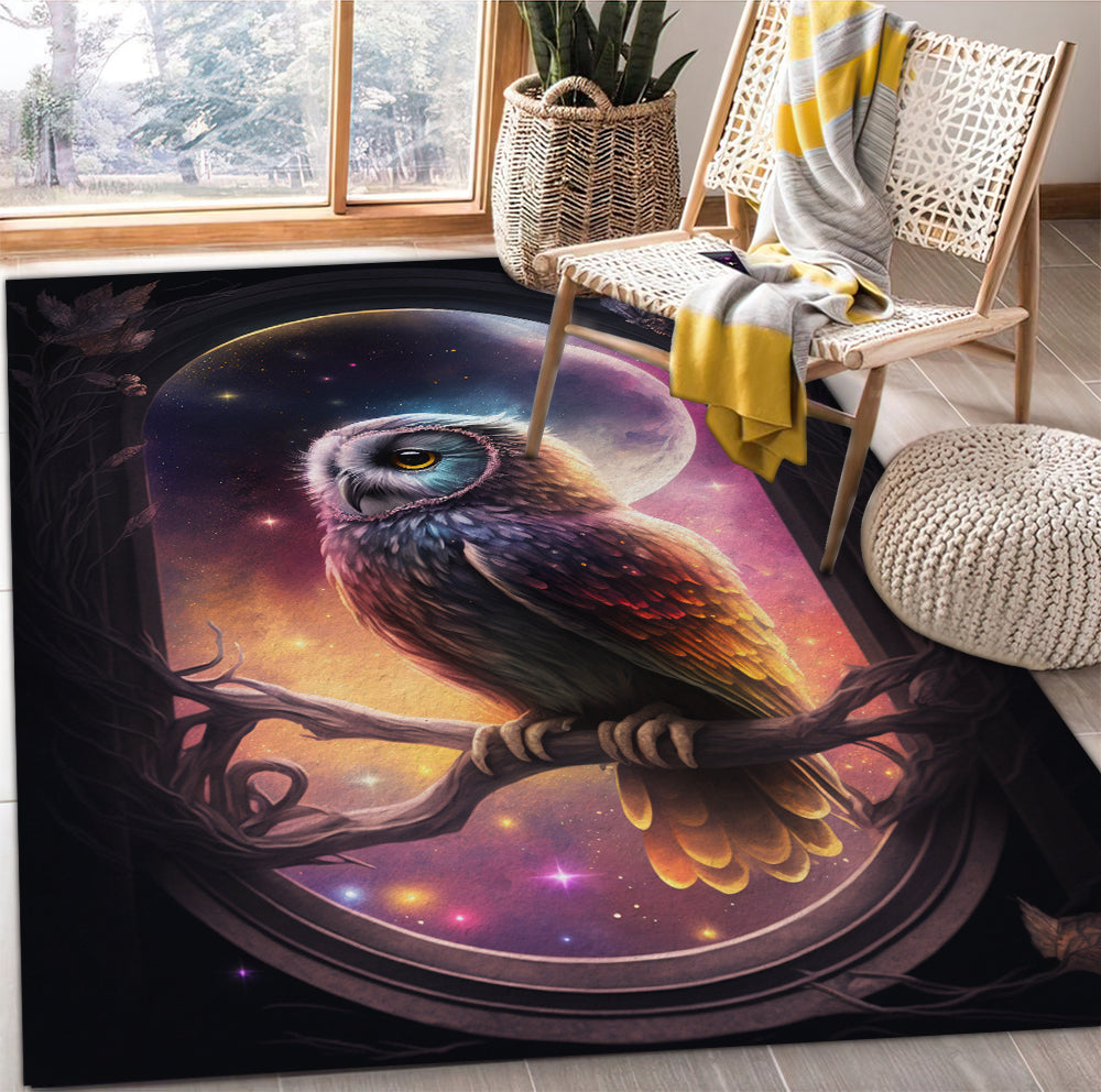 Magic Owl Home Decor Rug for Bedroom Living Room Carpet