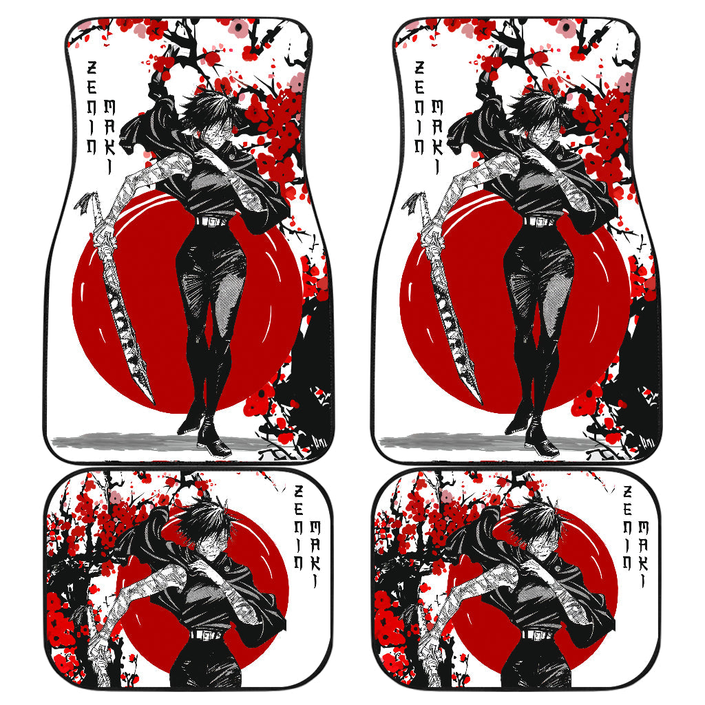 Jujutsu Kaisen Demon Slayer Maki Japan Style Car Floor Mats