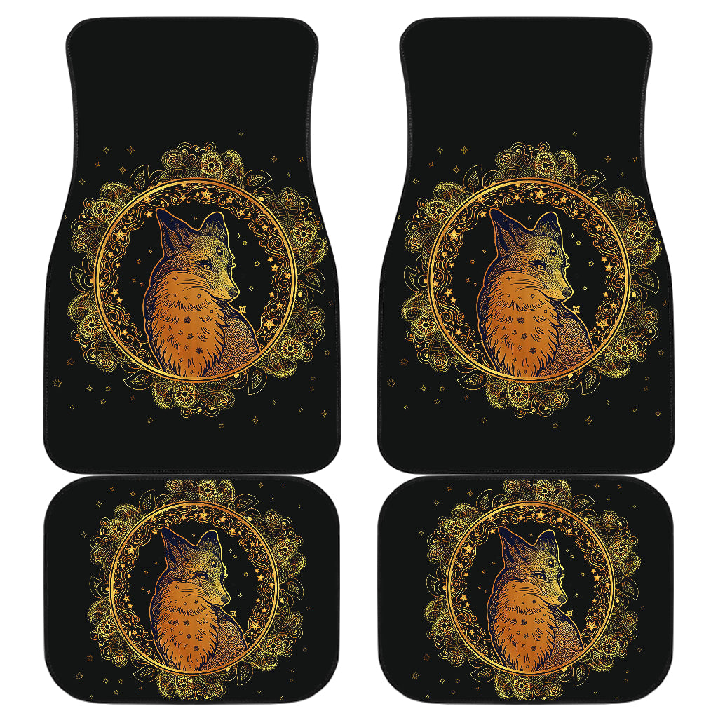 Mandala Fox Floor Mats for Cars - Stylish Car Accessories