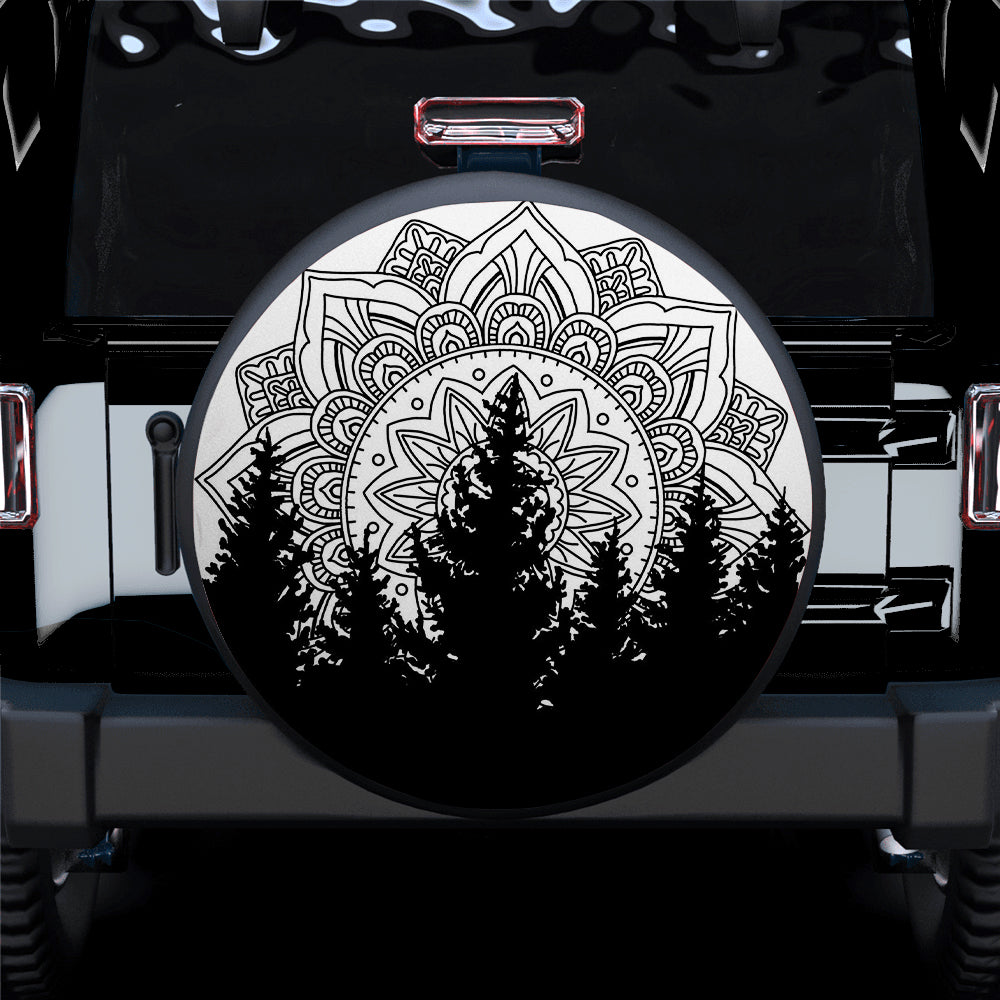 Mandala Tattoo Jeep Car Spare Tire Cover for Campers Gift