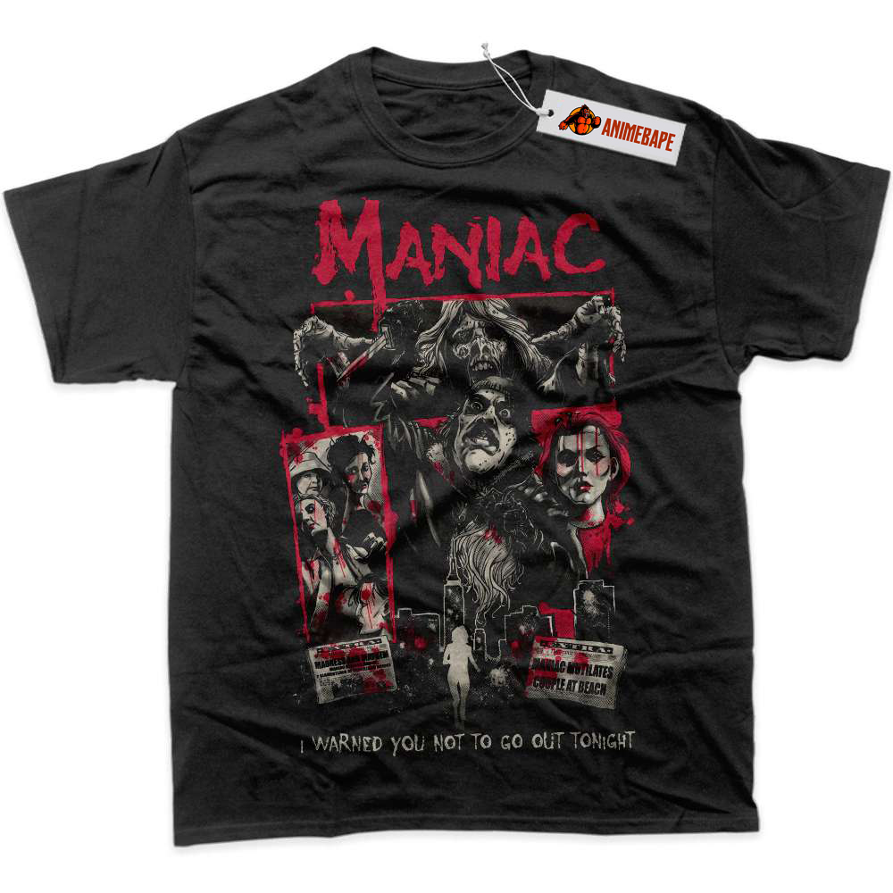 Horror Maniac Graphic Tee, Halloween Shirt for Spooky Fans