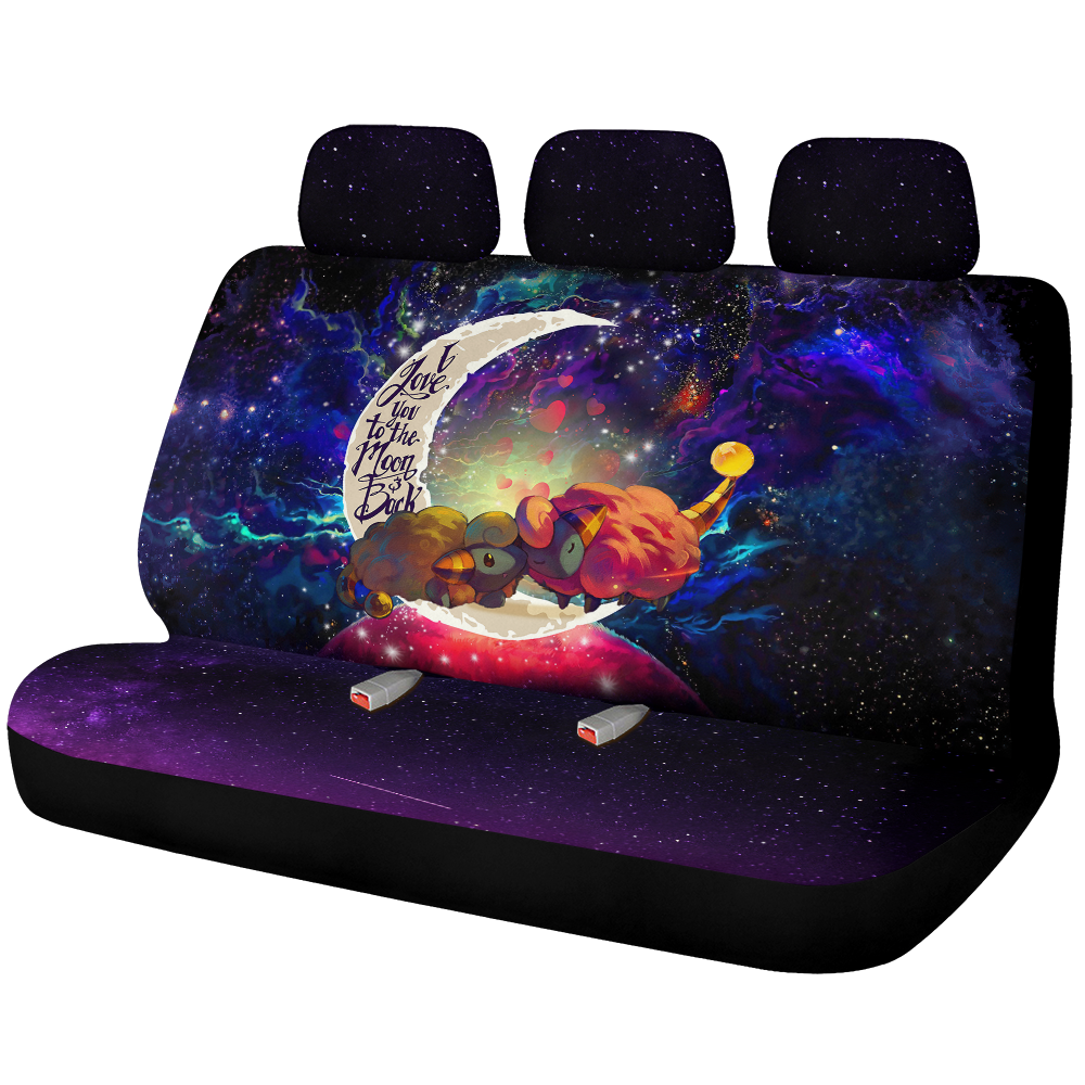 Mareep Galaxy Car Back Seat Covers Protectors - Pokemon Decor