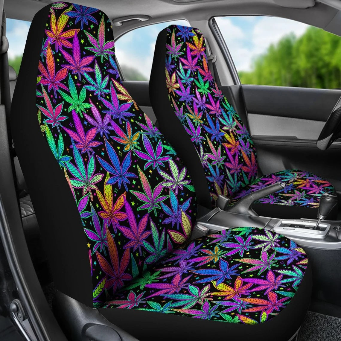 Cannabis-Themed Car Seat Covers for Stylish Vehicle Interior