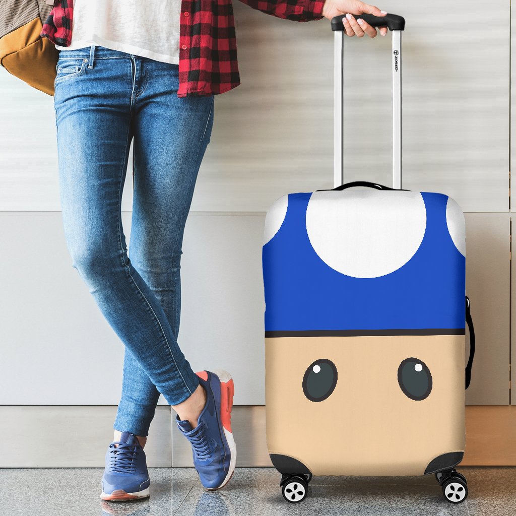 Mario Mushroom Travel Luggage Cover Suitcase Protector