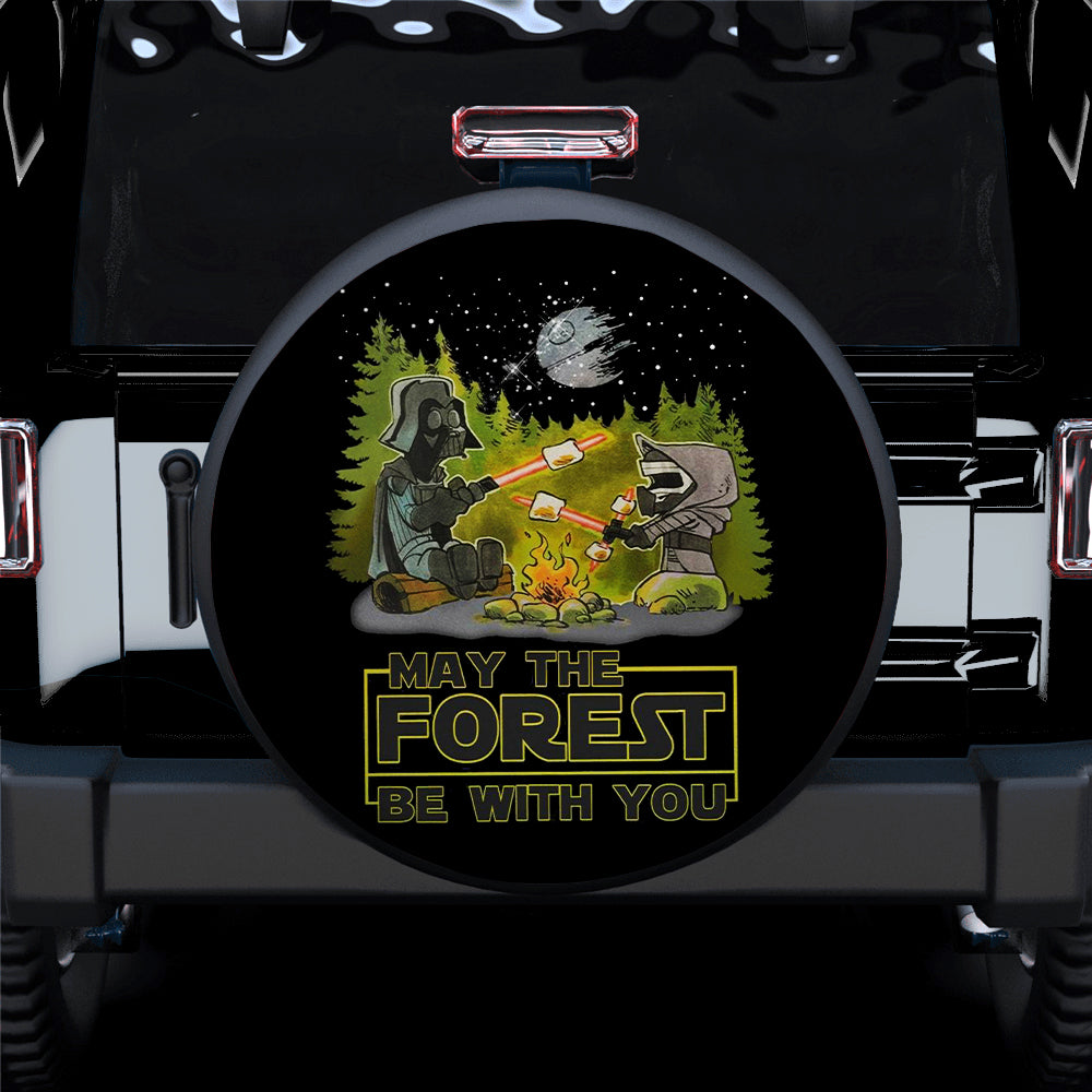 Forest Jeep Spare Tire Cover Gift for Campers and Outdoor Lovers
