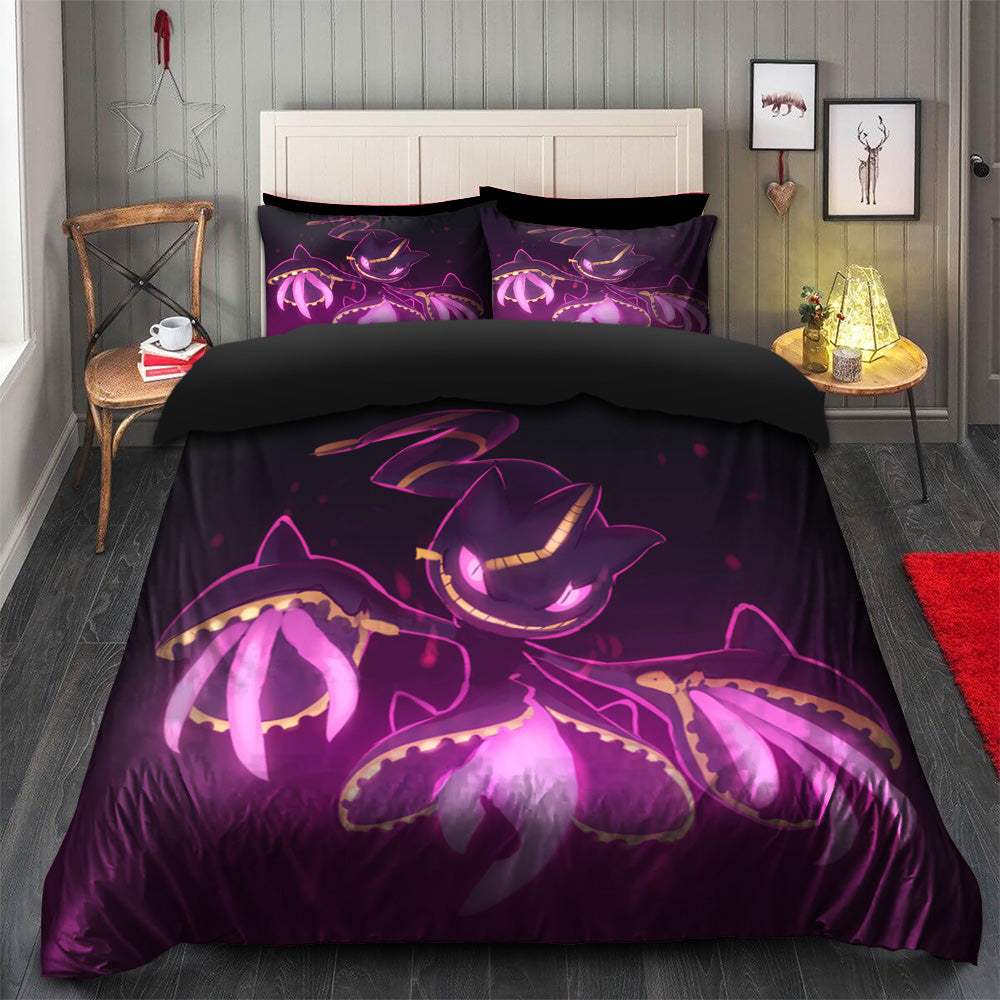 Mega Banette Ghost Pokemon Duvet Cover Set with 2 Pillowcases
