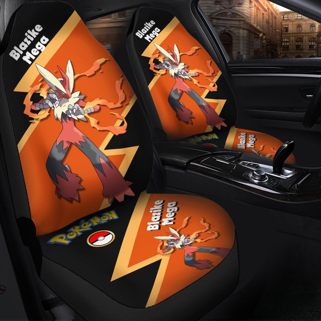 Mega Blaziken Pokemon Custom Car Seat Covers - Premium Decor