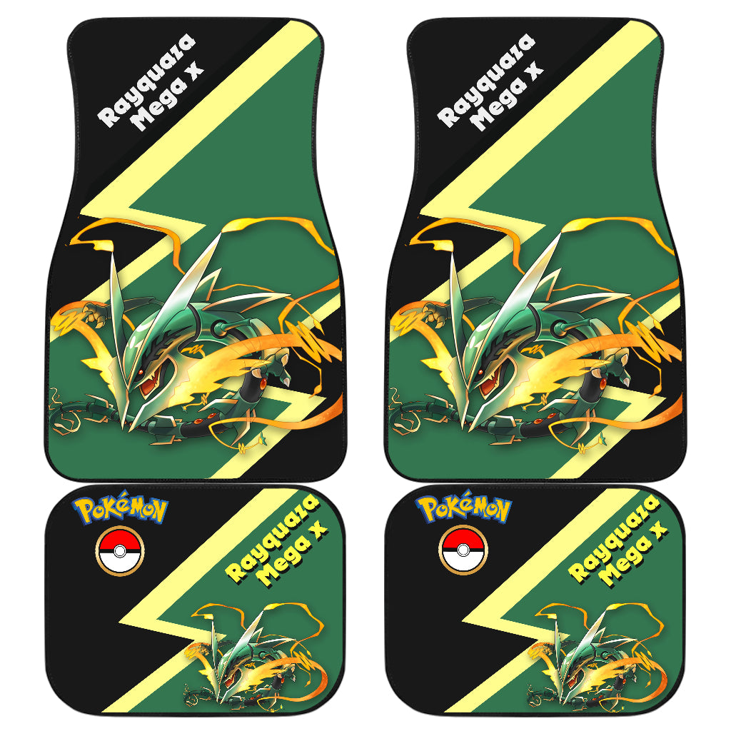 Mega Rayquaza Pokemon Car Accessories - Floor Mats for Cars - AnimeBape