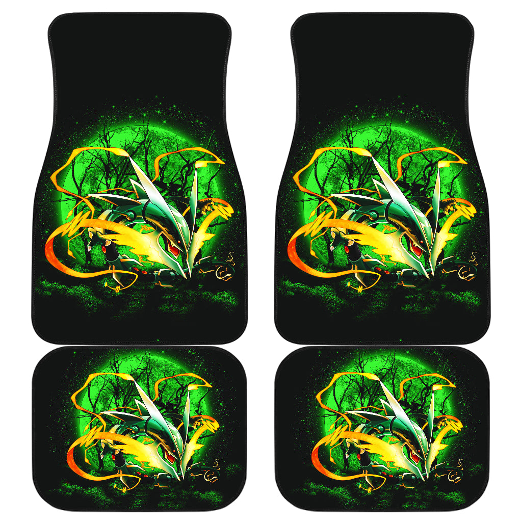 Mega X Rayquaza Moonlight Car Floor Mats for Vehicles - Automotive Car Accessories