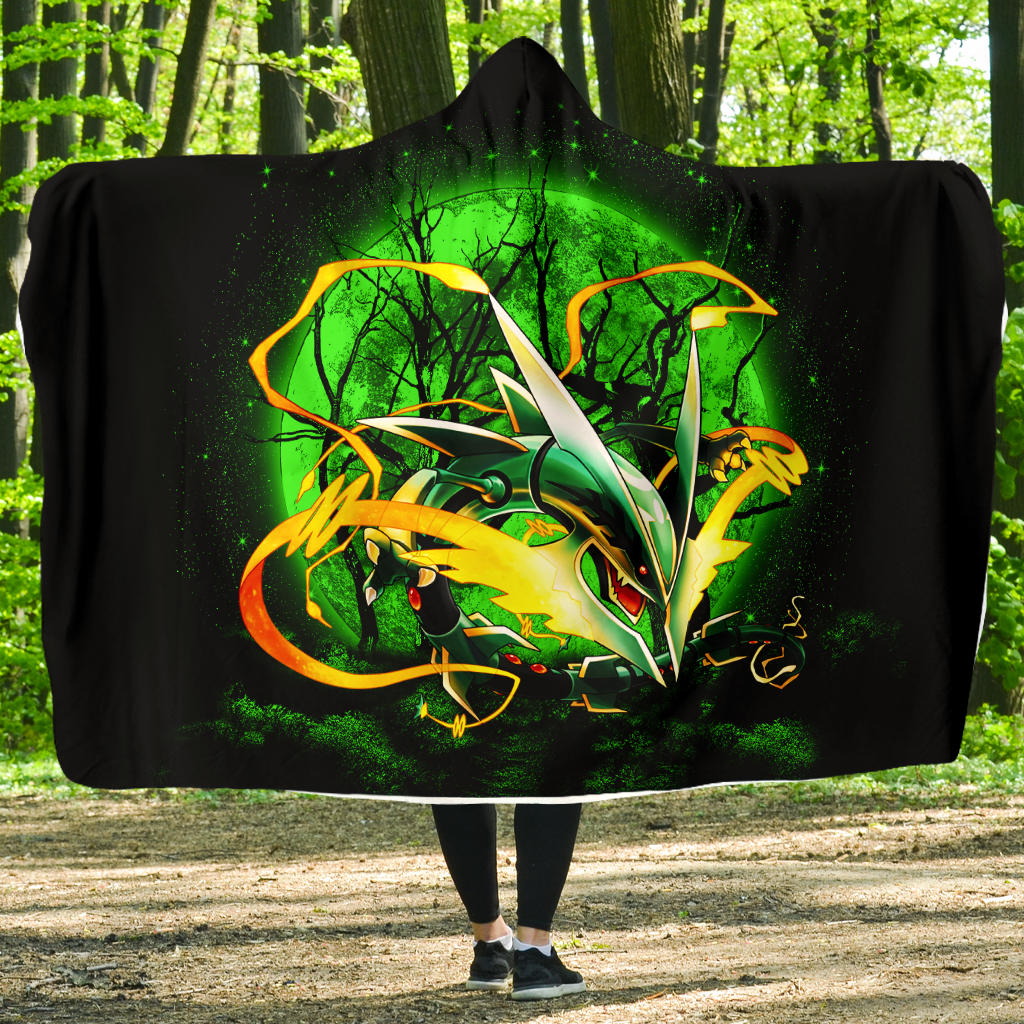 Mega X Rayquaza Hooded Blanket - Moonlight Economy Style