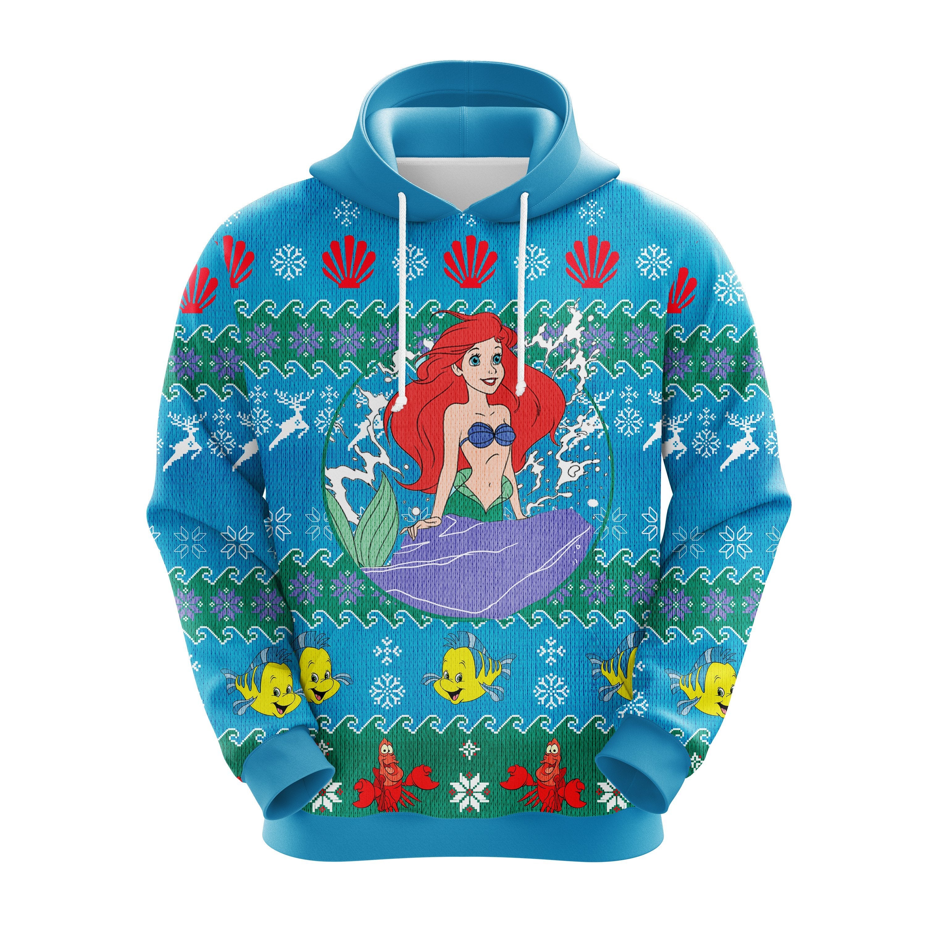 Cute Mermaid Christmas Noel Hoodie - Amazing Gift Idea