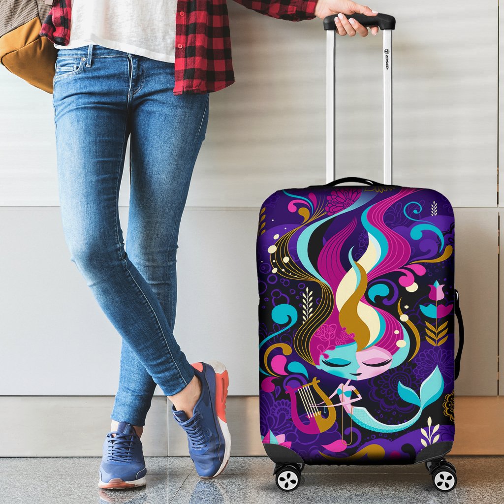 Mermaid Suitcase Protector Luggage Cover for Travel 1