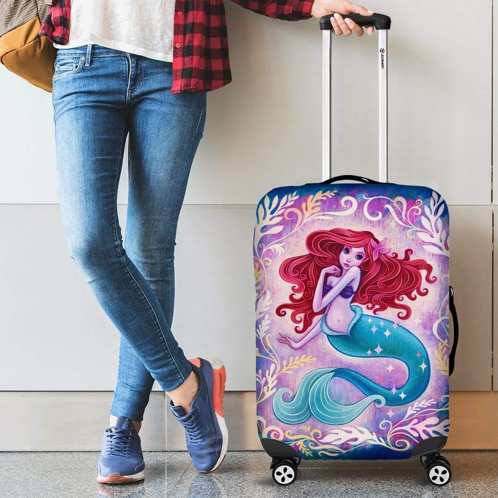 Mermaid Suitcase Protector Travel Luggage Cover for Protection
