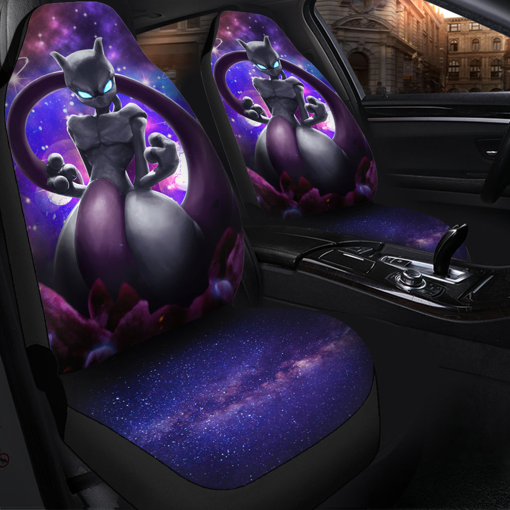 Mewtwo Galaxy Legendary Pokemon Custom Car Seat Covers Protectors