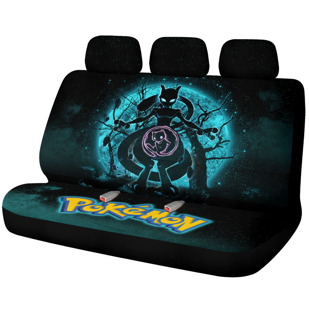 Mewtwo Galaxy Premium Custom Car Back Seat Covers Decor Protectors