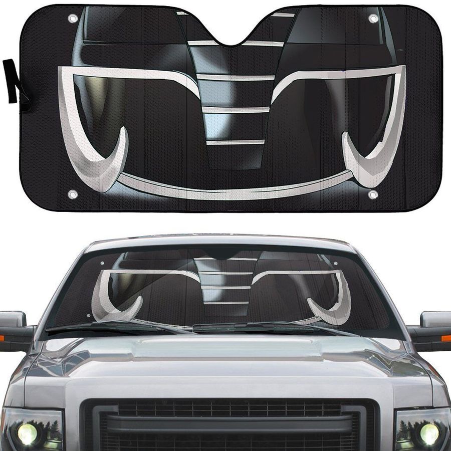 Mighty Morphin Black Power Ranger Helmet Auto Sun Shades Accessory