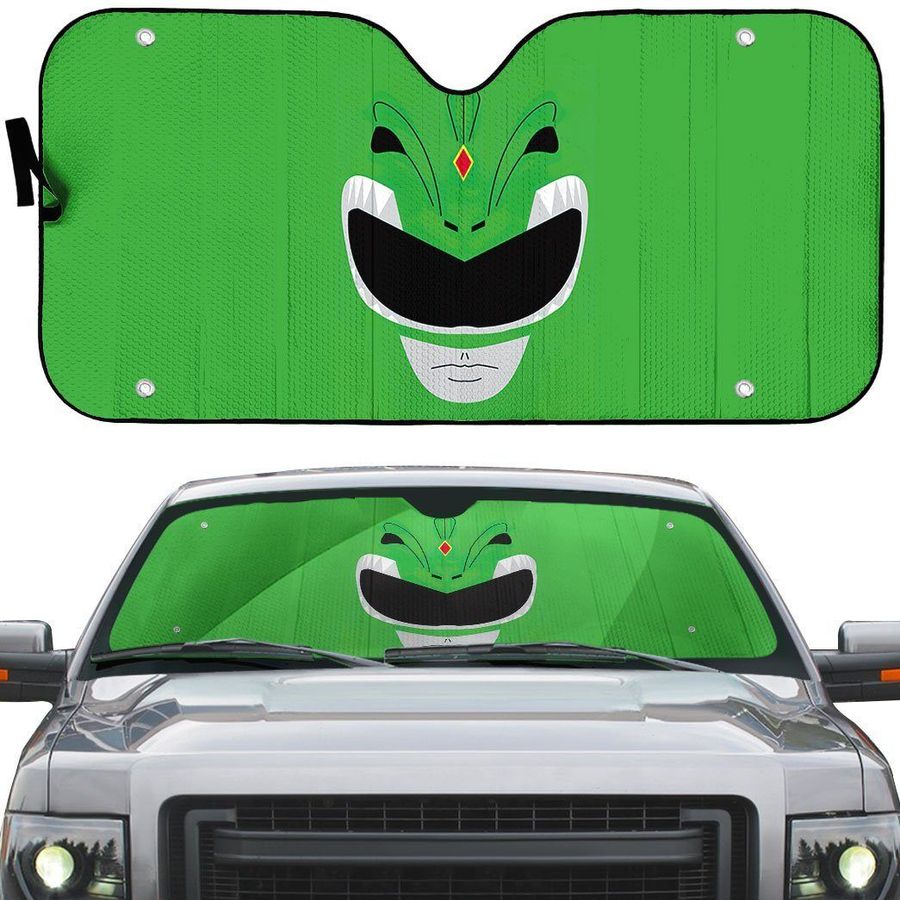 Green Ranger Car Sunshade Auto Windshield Accessories Gift Decor