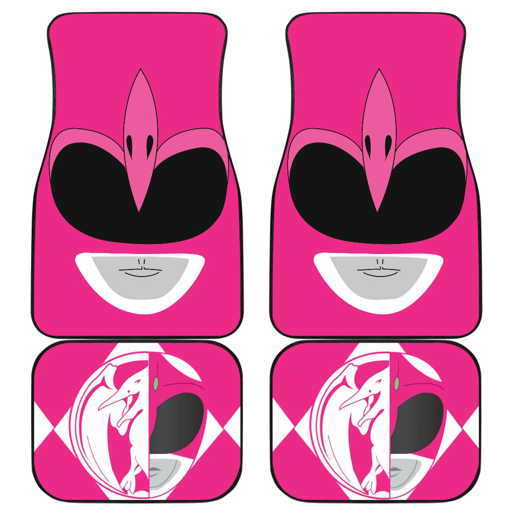 Mighty Morphin Power Rangers Pink Floor Mats for Cars Accessories
