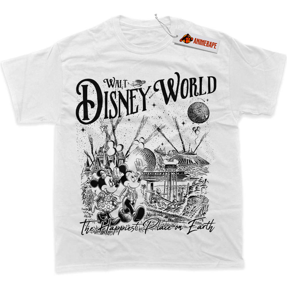 Minnie Mouse and Mickey Mouse Graphic T-Shirt, Disney Cartoon Shirt