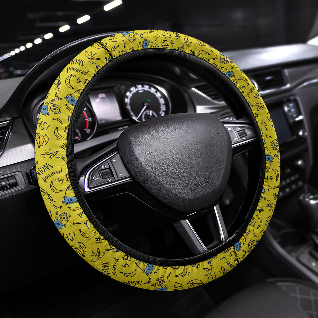 Minions Banana Steering Wheel Cover for Cars Minions