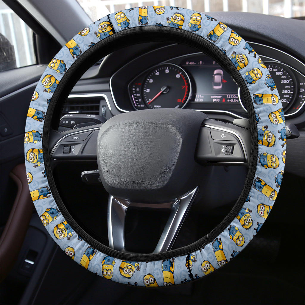 Minions Blue Premium Car Steering Wheel Cover for Vehicles 7230