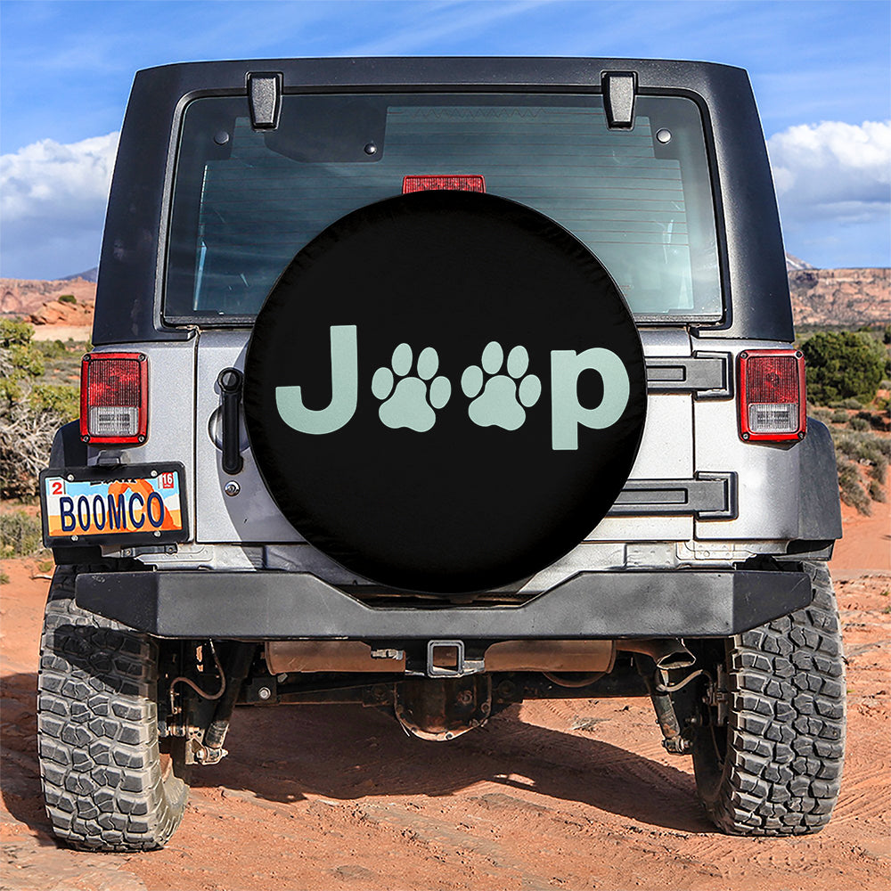 Mint Dog Paws Spare Tire Covers for Jeep - Gift for Campers