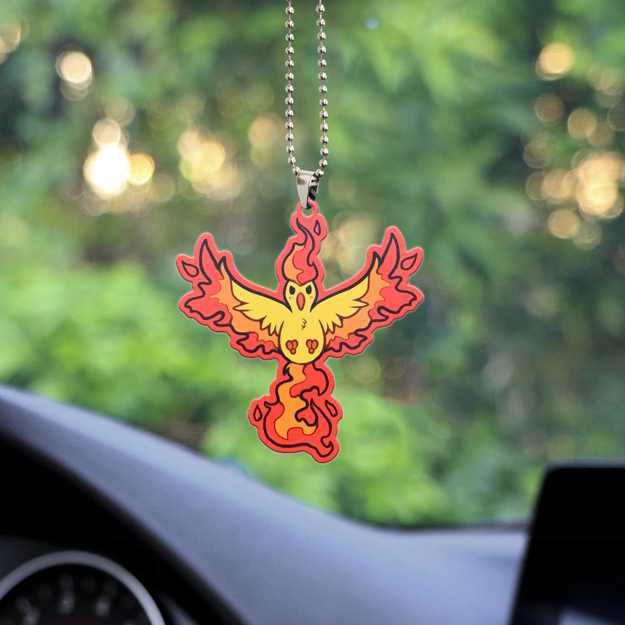 Moltres Legendary Pokemon Custom Shape Ornament Custom Car Accessories Decorations