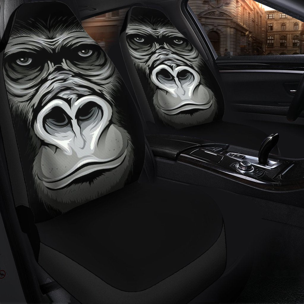 Premium Custom 3D Monkey Car Seat Covers Decor Protectors