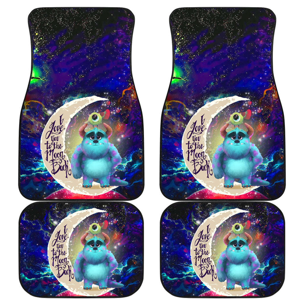 Monsters Inc Sully Mike Love You To The Moon Car Floor Mats