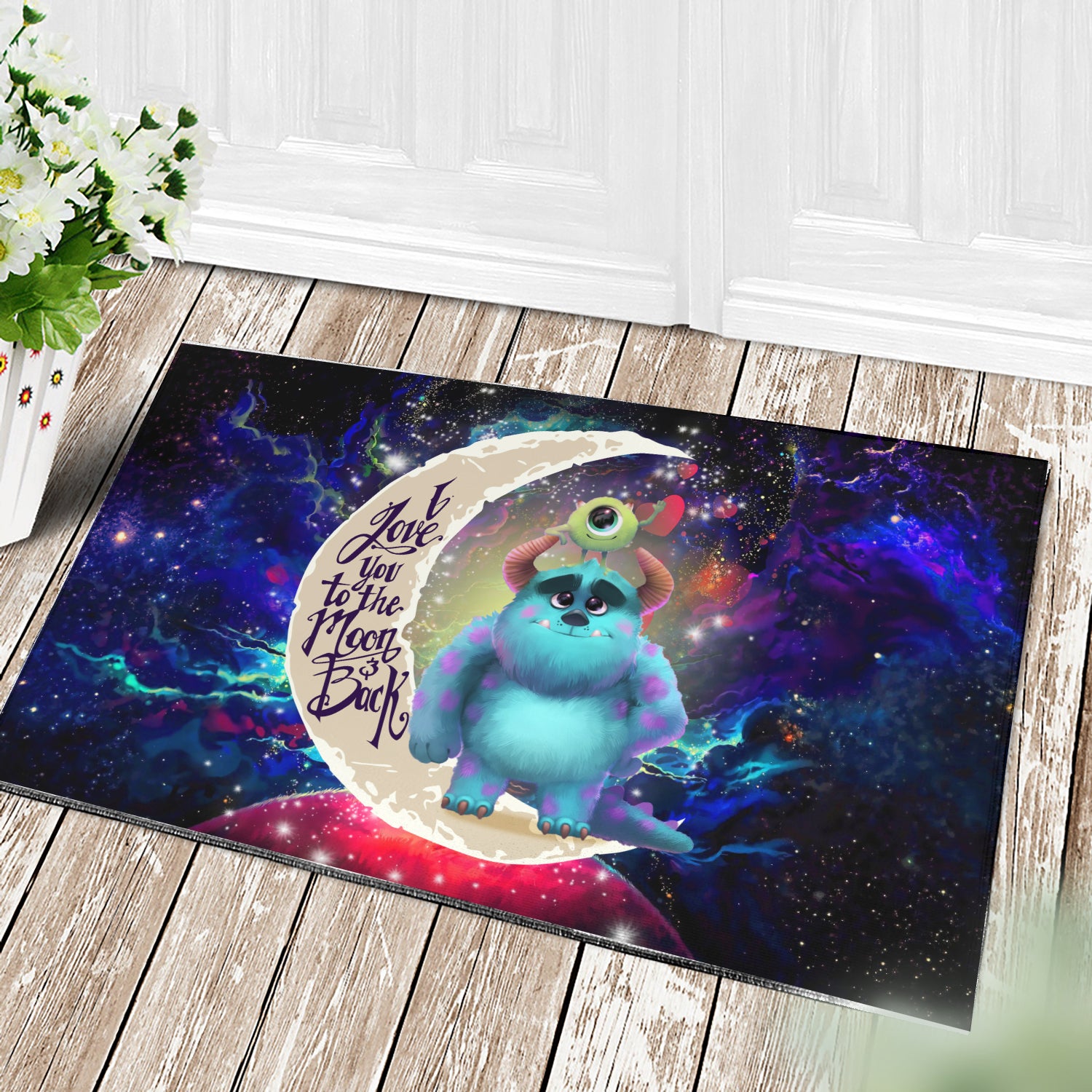 Monster Inc Sully Mike Love You To The Moon Doormat Home Decor