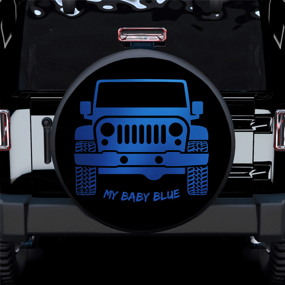 Blue Baby Jeep Spare Tire Covers - Perfect Gift for Campers