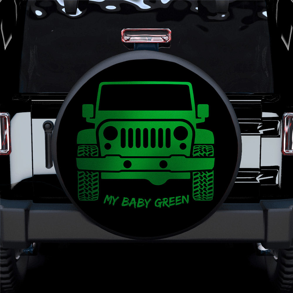 Baby Green Jeep Spare Tire Cover - Perfect Gift for Campers