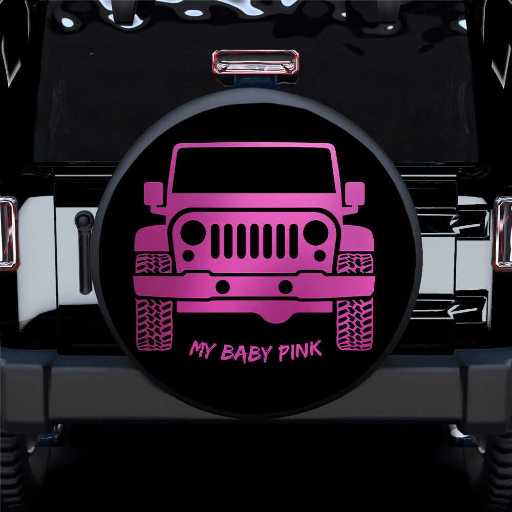 Baby Pink Jeep Tire Cover for Campers - Perfect Gift Accessory