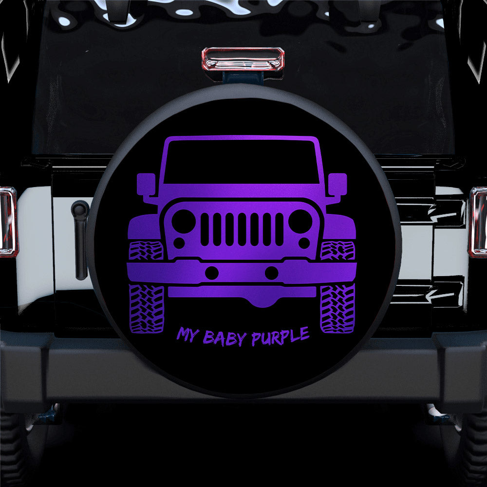 Purple Jeep Spare Tire Covers for Babys Gift - Ideal for Campers