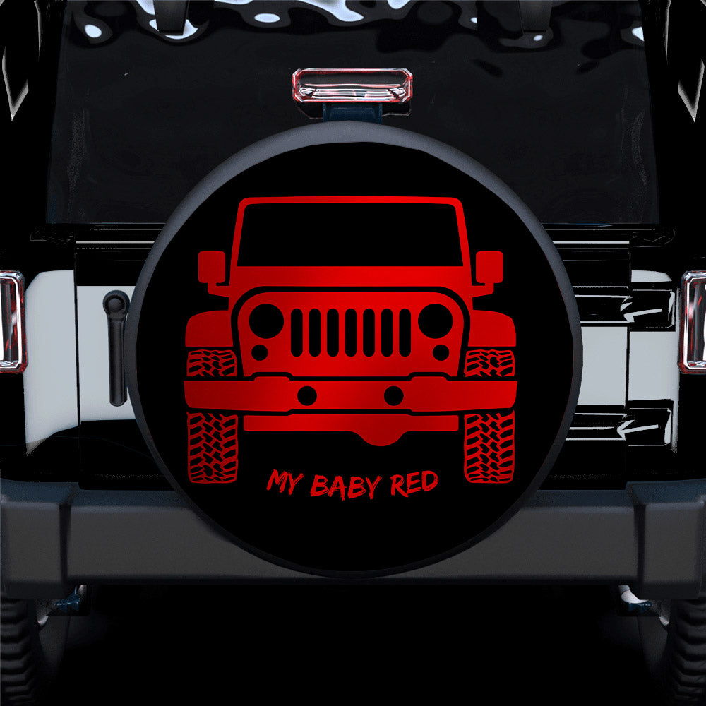 Baby Red Jeep Car Spare Tire Cover Gift for Campers and Travelers