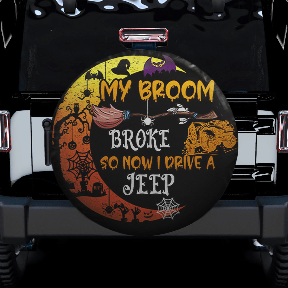 Jeep Spare Tire Cover Gift for Campers - My Broom Broke Design