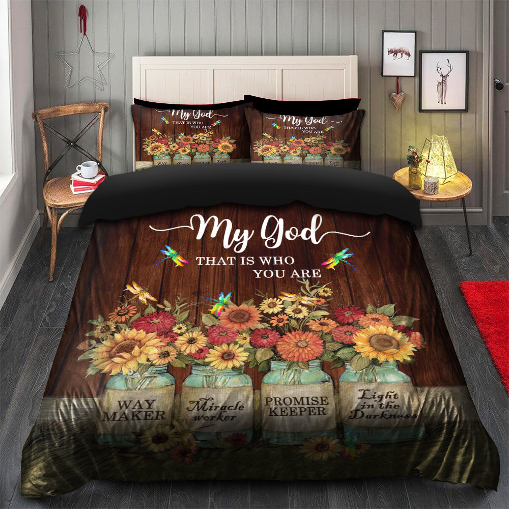 Who You Are Bedding Set with Duvet Cover and 2 Pillowcases