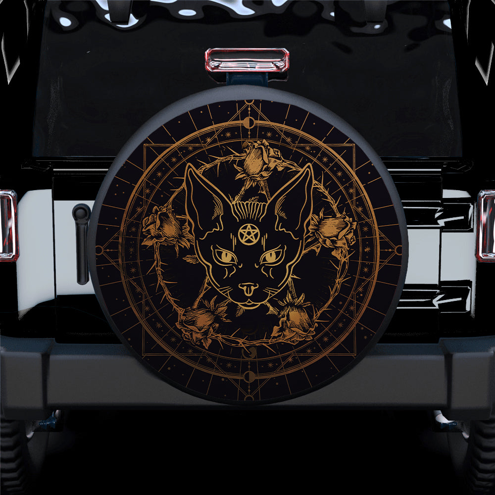 Mystical Cat Spare Tire Covers for Jeep - Perfect Gift for Campers