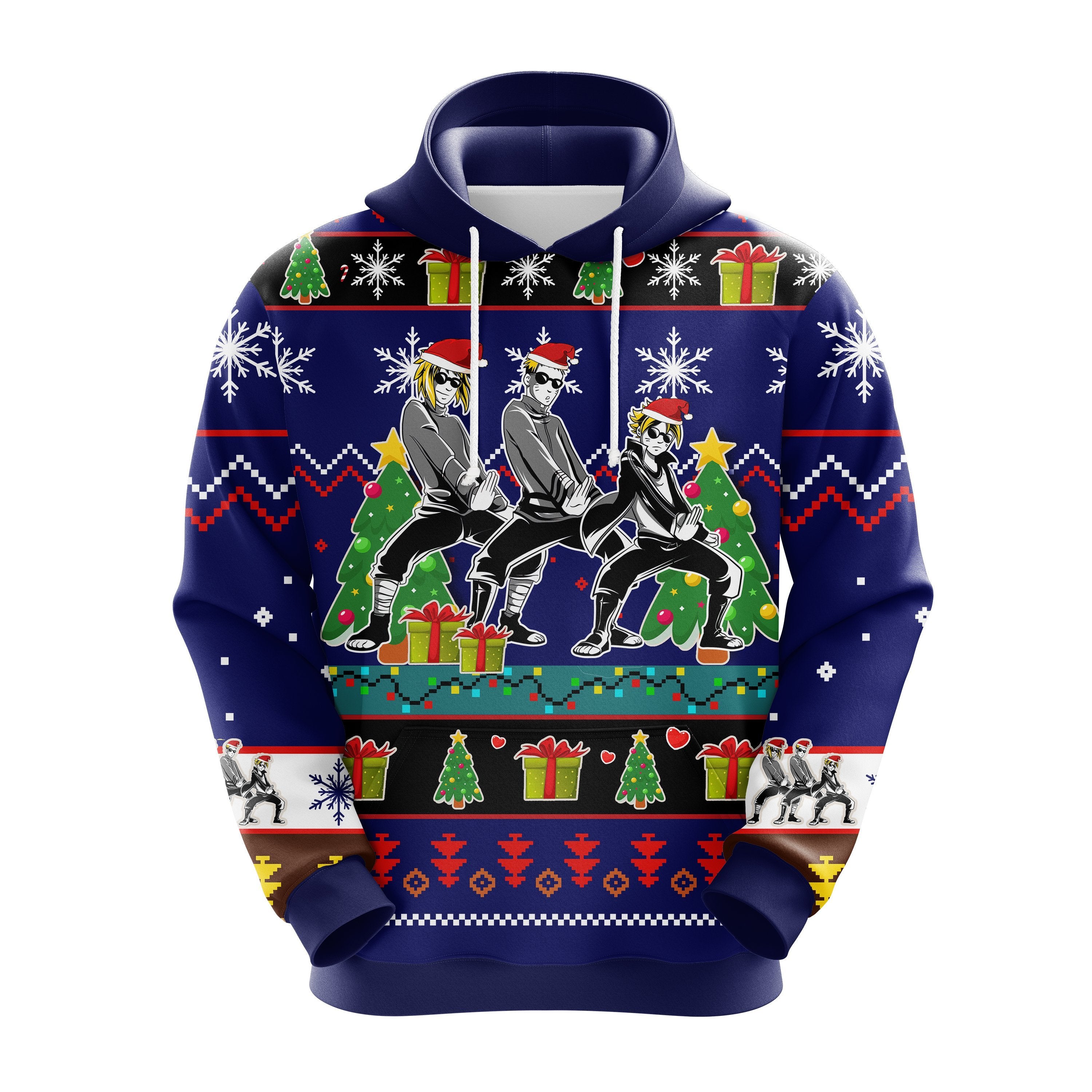Naruto Christmas Ugly Hoodie - Cute Noel Gift Idea for Holidays