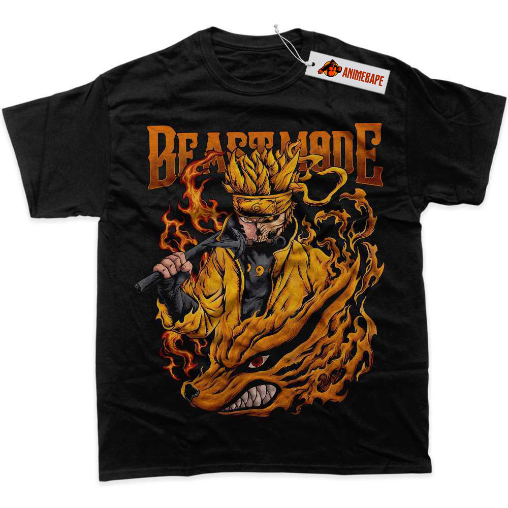 Naruto Uzumaki Kurama Anime Graphic Tee Shirt for Fans