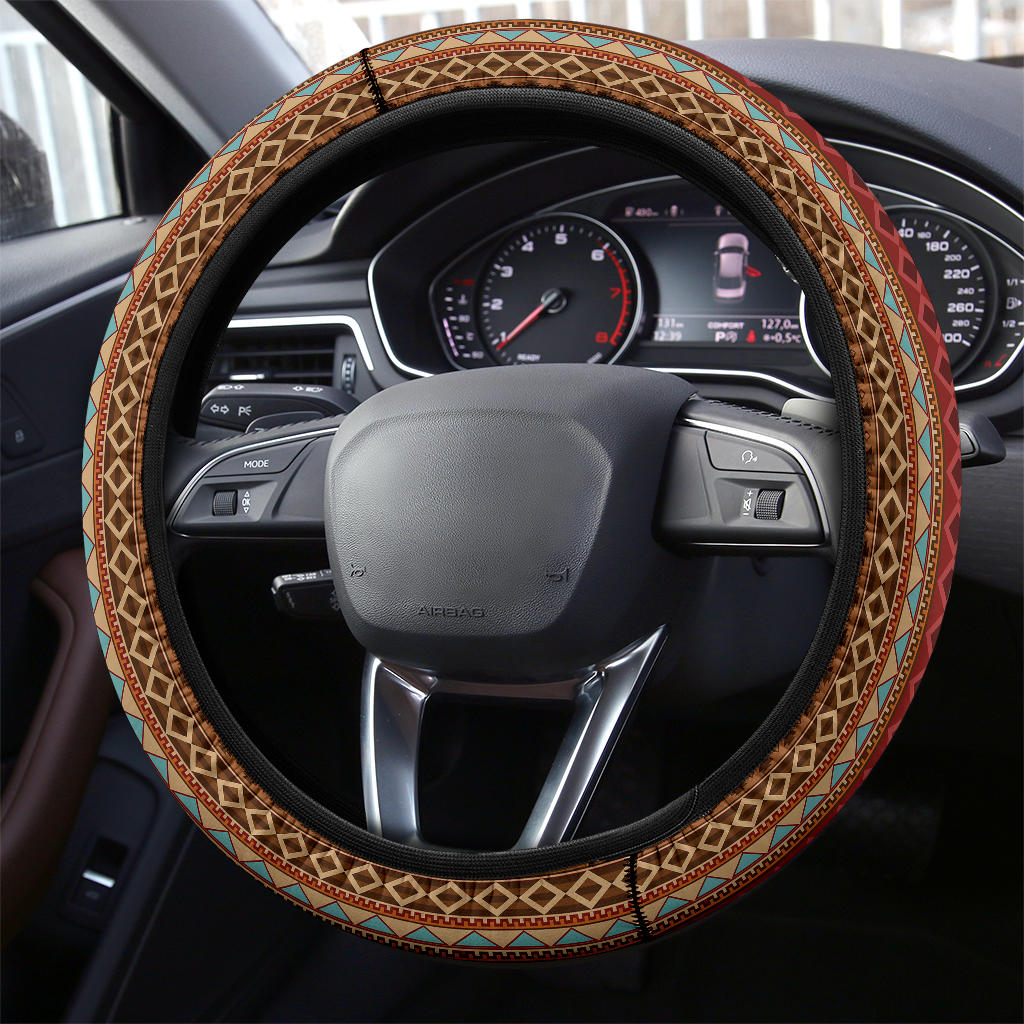 Premium Native American Style Car Steering Wheel Cover