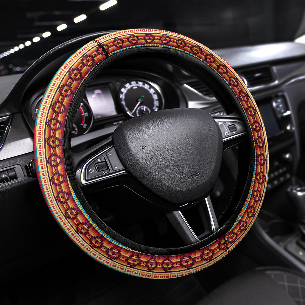 Vintage Native American Premium Car Steering Wheel Cover