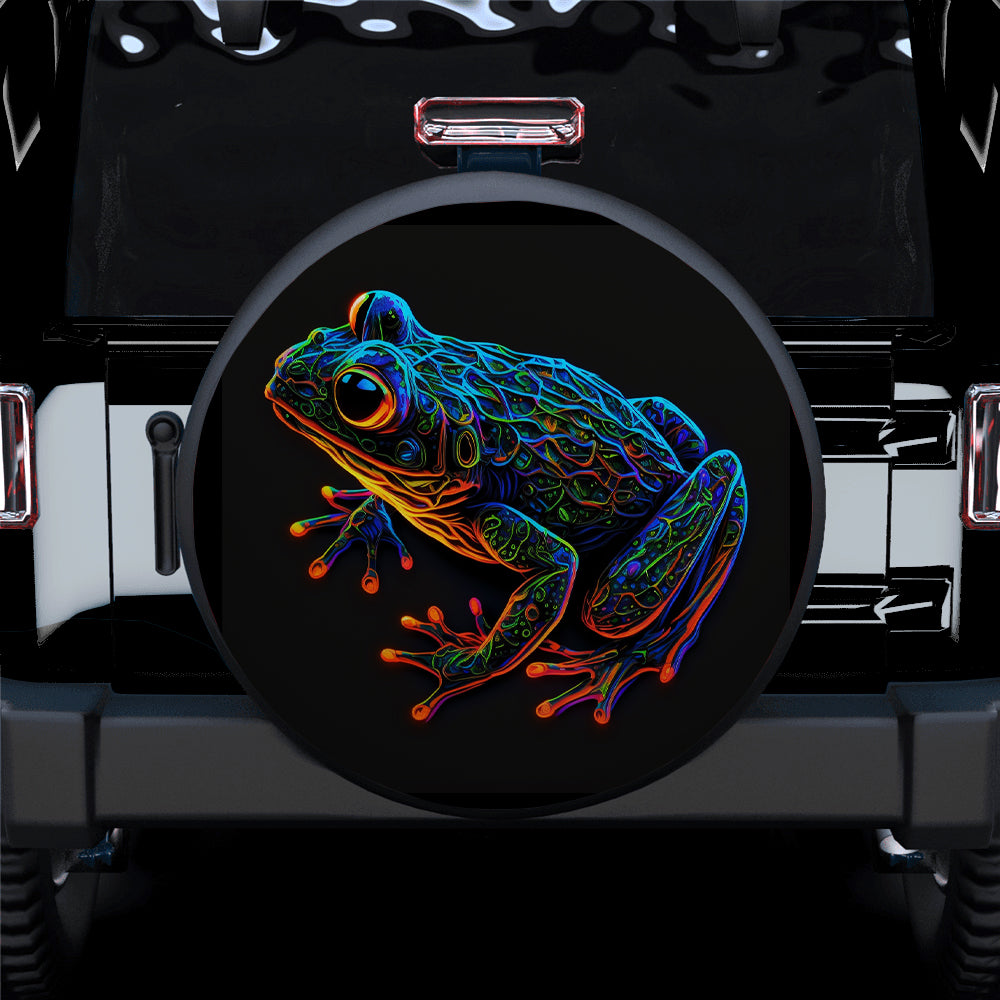 Neon Frog Spare Tire Cover for Jeep - Perfect Gift for Campers