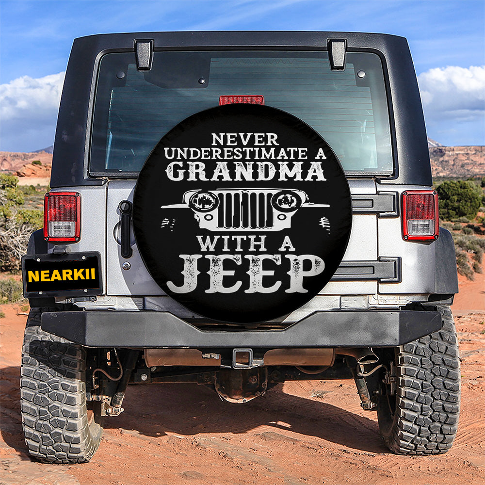 Grandma Jeep Spare Tire Cover Gift for Campers - Fun Accessory